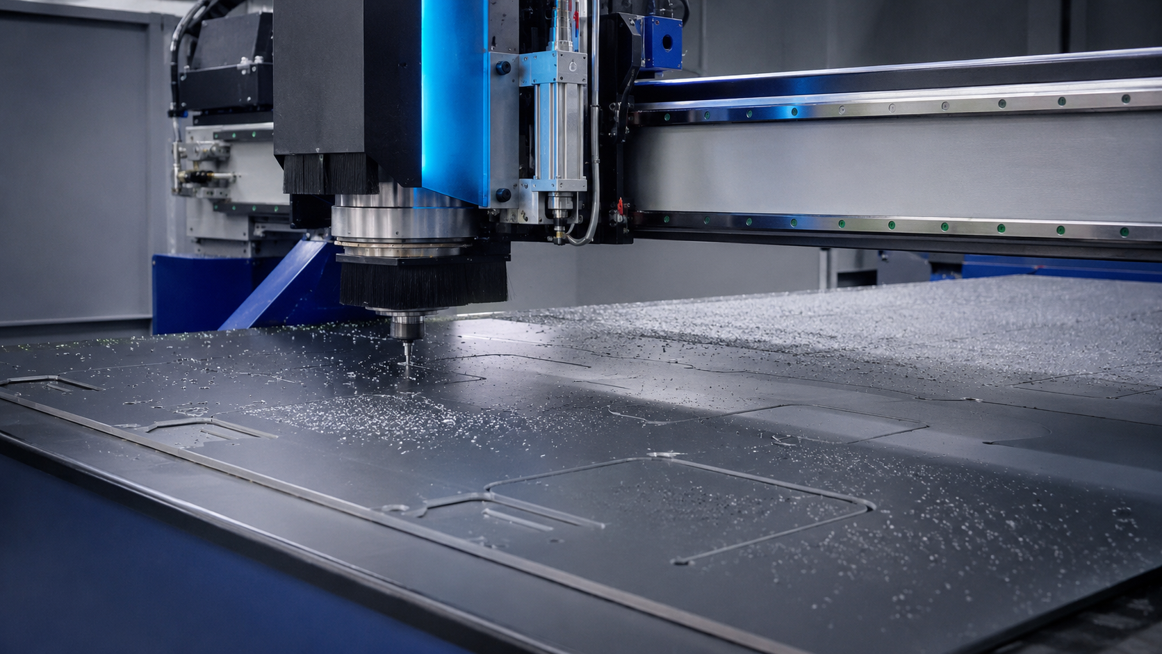 Router CNC em operação